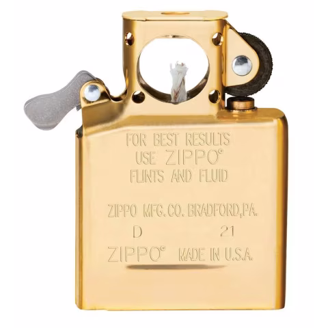 Golden spare internal Zippo for tobacco pipe ignition - Lighters - Brass