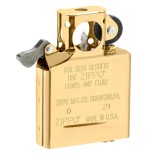 Golden spare internal Zippo for tobacco pipe ignition - Lighters - Brass