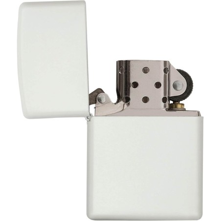 Zippo matte plus léger finition blanche essence - White matte - Briquets - Laiton