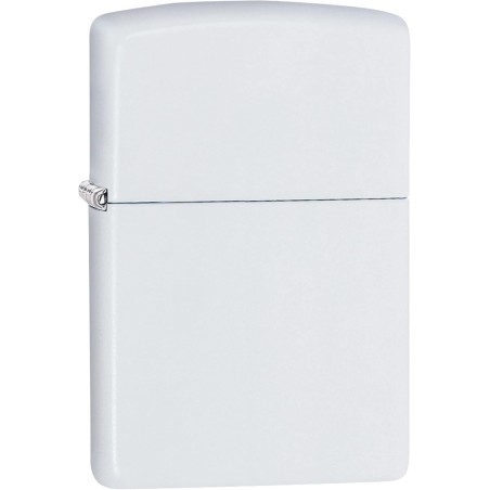 Zippo matte plus léger finition blanche essence - White matte - Briquets - Laiton