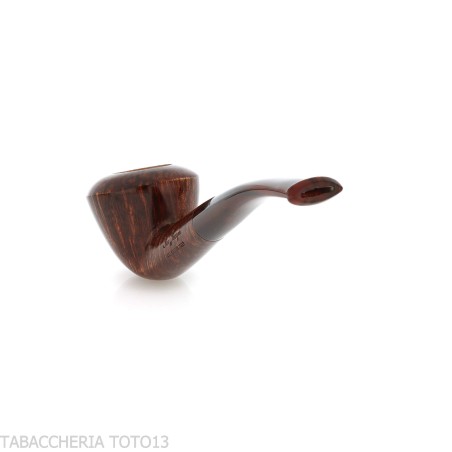 Pipe Ser Jacopo, forme Dublin courbée, en bruyère marron brillant - Pipe Pour le Tabac - Racine naturelle