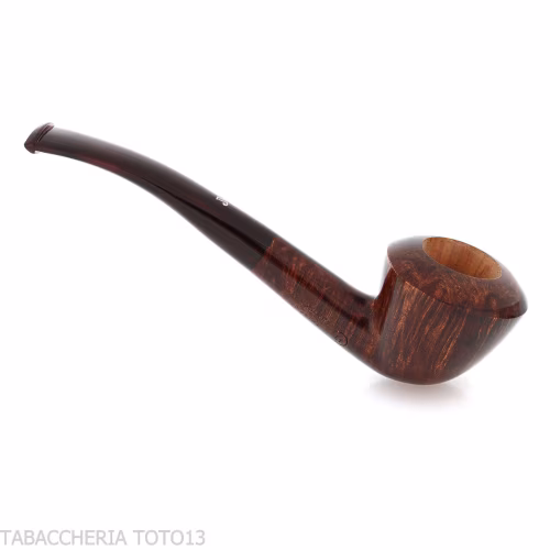 Ser Jacopo pipe Dublin shape curved in brown briar polished-Ser Jacopo