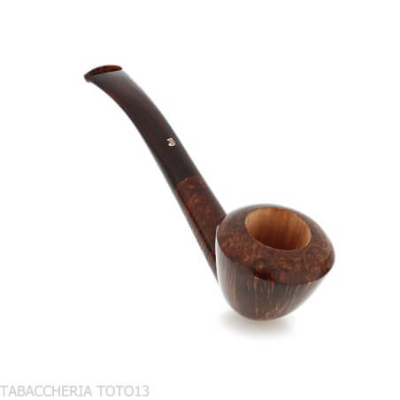Pipa Ser Jacopo, forma curvada de Dublín, en brezo marrón brillante - Pipas de Tabaco