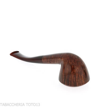 Ser Jacopo pipe Dublin shape curved in brown briar polished - Tobacco Pipes - Natural root