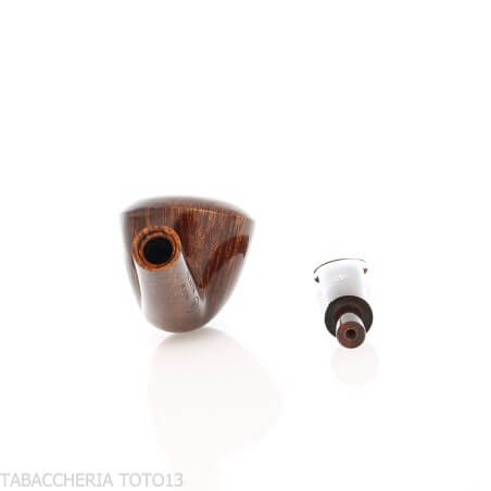 Ser Jacopo pipe Dublin shape curved in brown briar polished - Tobacco Pipes - Natural root