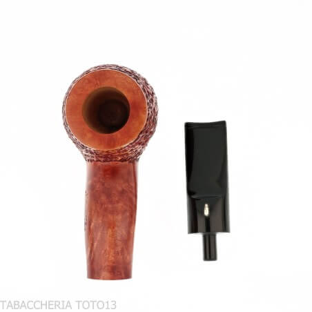 L'anatra pipe shape Hawkbill curved in rusticated briar | Online sale