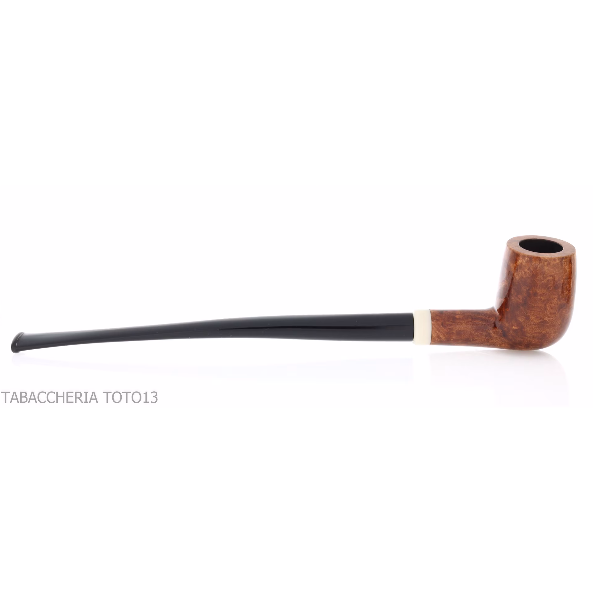 Pipe Aldo Velani Churchwarden billiard ronce poli - Pipe Pour le Tabac - Racine naturelle