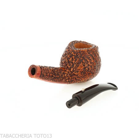 La pipe à tabac en forme de canard Prince courbée en bruyère rustiquée