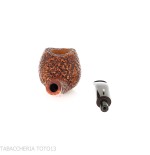 The duck pipe shape Prince curved briar rusticated-L'Anatra