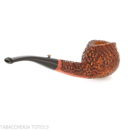 The duck pipe shape Prince curved briar rusticated-L'Anatra