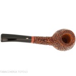 L'anatra pipa per tabacco forma Prince curva radica rusticata | ottima