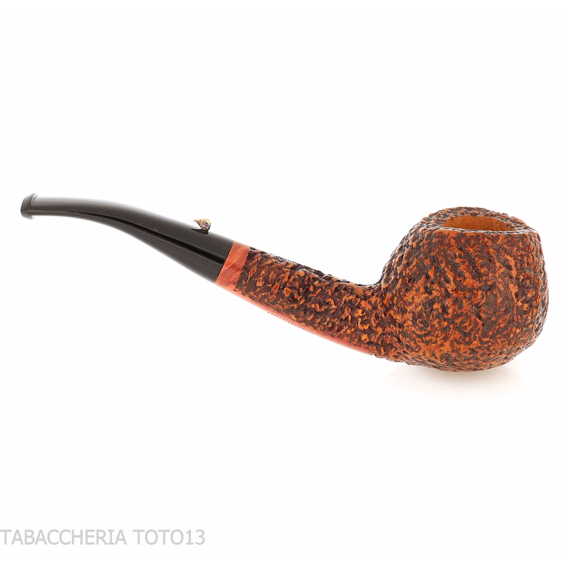 La pipa de pato Prince curvada de brezo rusticado-L'Anatra