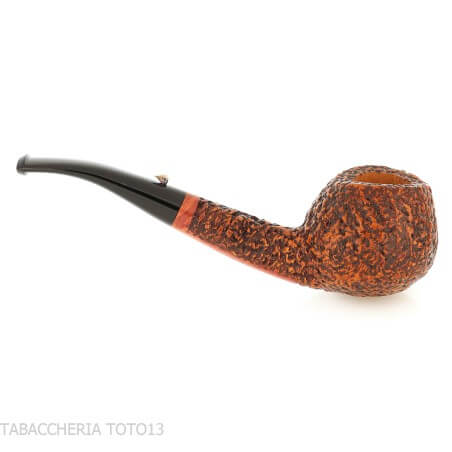 L'anatra pipa per tabacco forma Prince curva radica rusticata | ottima