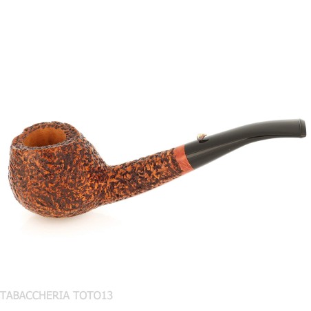 The duck pipe shape Prince curved briar rusticated-L'Anatra