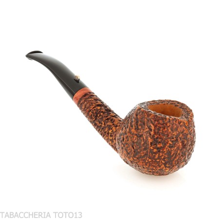 The duck pipe shape Prince curved briar rusticated-L'Anatra