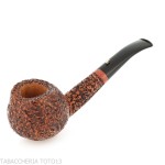 La pipe à tabac en forme de canard Prince courbée en bruyère rustiquée