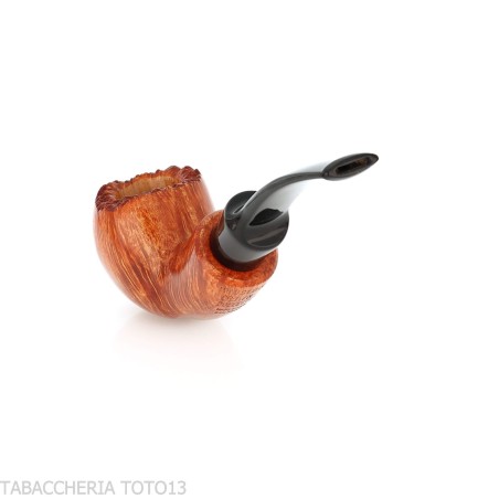 Crown Collector Apple Curved Pipe - Tobacco Pipes - Natural root
