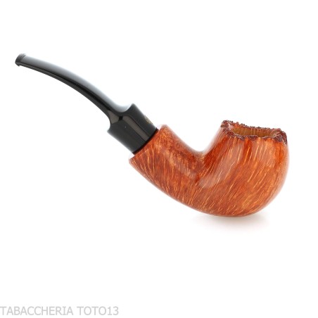 Pipe collector Crown en forme de Apple courbée - Pipe Pour le Tabac - Racine naturelle