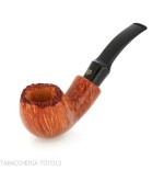 Pipe collector Crown en forme de Apple courbée - Pipe Pour le Tabac - Racine naturelle
