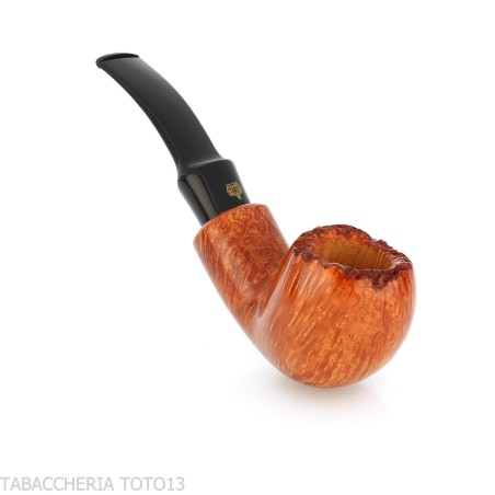 Crown Collector Apple Curved Pipe - Tobacco Pipes - Natural root