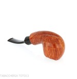 Crown Collector Apple Curved Pipe - Tobacco Pipes - Natural root