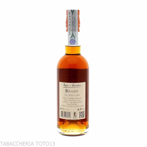 Pojer e Sandri Hochwertiger Brandy Vol.65,1% Cl.50 - Destilliert
