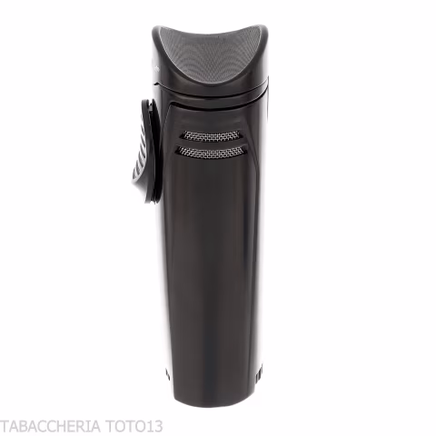 Silver Match jet flame lighter with cigar holder - Lighters - Metal