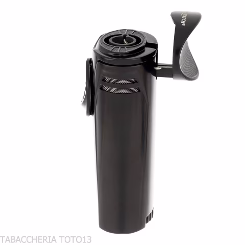 Silver Match jet flame lighter with cigar holder - Lighters - Metal