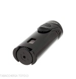Silver Match jet flame lighter with cigar holder - Lighters - Metal