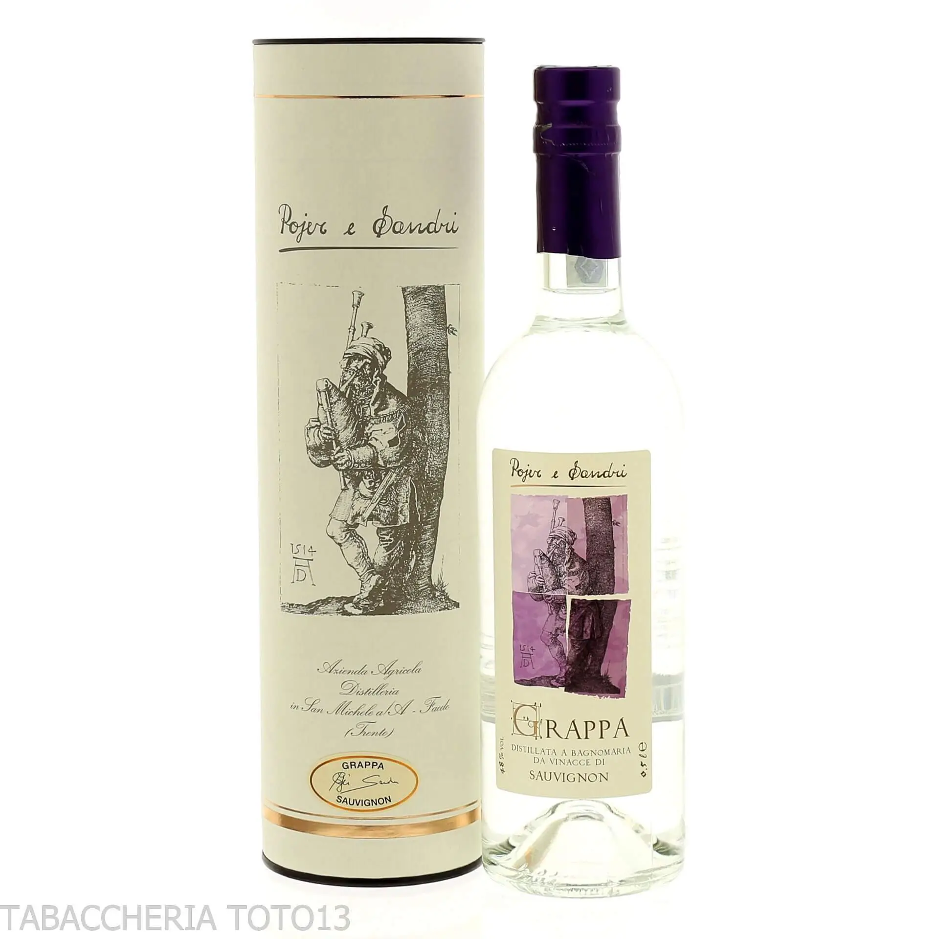 Pojer e Sandri grappa Sauvignon Vol.48% Cl.50 - Destilliert Pojer e Sandri grappa Sauvignon Vol.48% Cl.50 - Destilliert