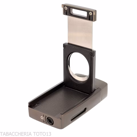 Silver Match Andorra Double Jet Flame Lighter with Cigar Cutter - Lighters - Metal