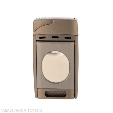 Briquet Silver Match Andorra à double flamme avec coupe-cigare - Briquets - Métal