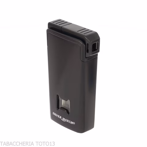 Silver Match Chisinau Double Flame Pipe Lighter Black - Lighters - Metal