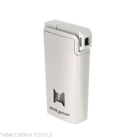 Briquet pipe double flamme Silver Match Chisinau Argent - Briquets - Métal