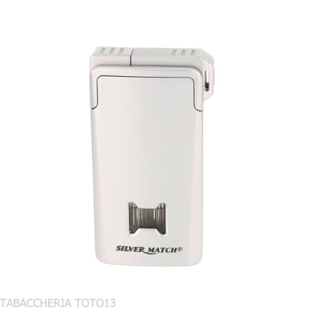 Briquet pipe double flamme Silver Match Chisinau Argent - Briquets - Métal