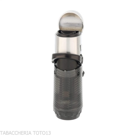 Silver Match Minsk triplo jetflame con fustella e poggiasigaro Silver - Accendini