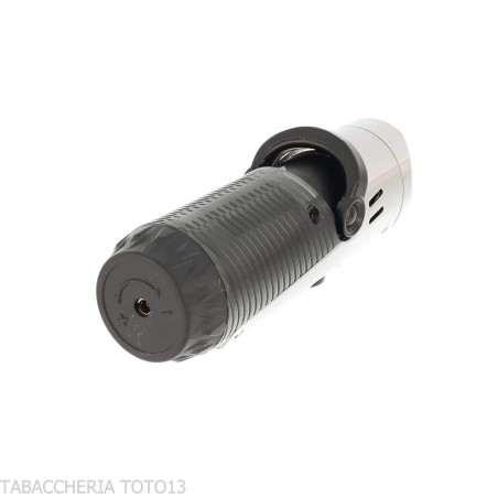 Silver Match Minsk triplo jetflame con fustella e poggiasigaro Silver - Accendini