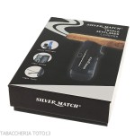 Silver Match Minsk triple jetflame con troquel y reposapuros negra - Alumbradores