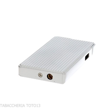 Briquet jet flamme Silver Match Luxembourg finition pointe diamant - Briquets - Métal