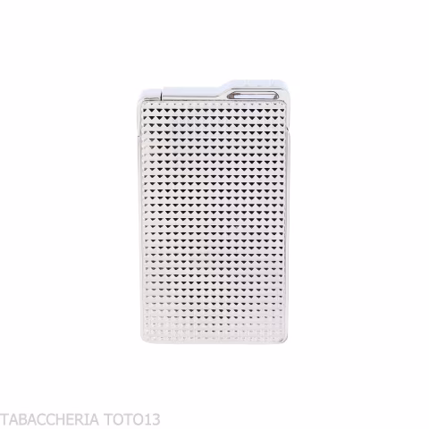 Silver Match Luxembourg jet flame lighter diamond tip finish - Lighters - Metal