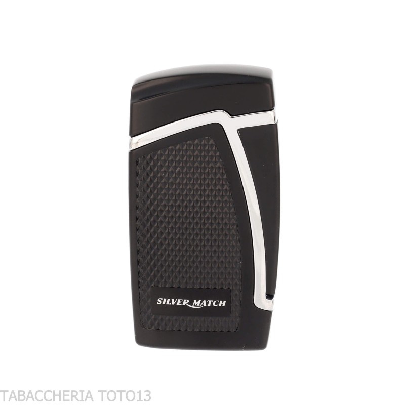 Silver Match Varsovie accendino double Jet Flame inclinate e puncher - Accendini