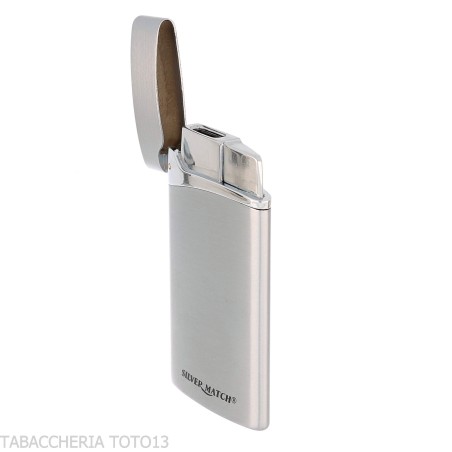 Briquet Silver Match Podgorica Jet Flame plat - Briquets - Métal
