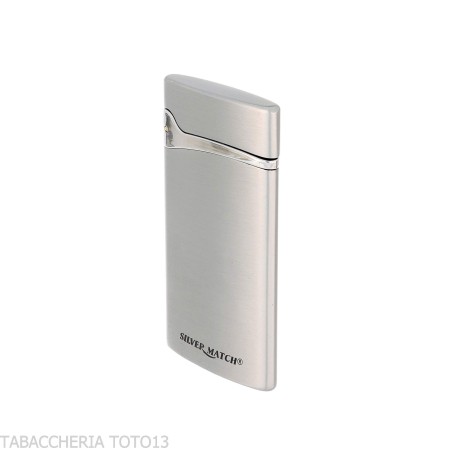 Briquet Silver Match Podgorica Jet Flame plat - Briquets - Métal
