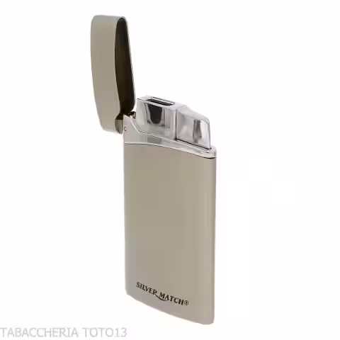 Briquet Silver Match Podgorica Jet Flame plat - Briquets pour la cigarette - Silver Match