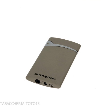 Silver Match Podgorica flat Jet Flame lighter - Lighters For Cigarette - Silver Match