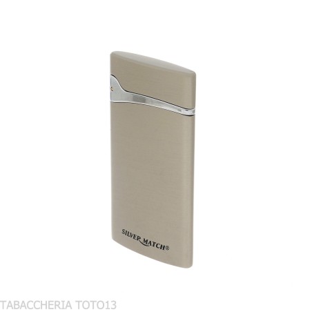 Silver Match Podgorica flat Jet Flame lighter - Lighters For Cigarette - Silver Match