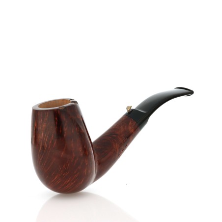 Pfeife „L'Anatra“ aus Naturholz, gebogener Kamin, 1 Ei - Tabakpfeifen