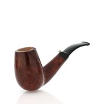 Pipe L'Anatra en bruyère naturelle, forme courbée, cheminée, 1 œuf - Pipe Pour le Tabac - Racine naturelle