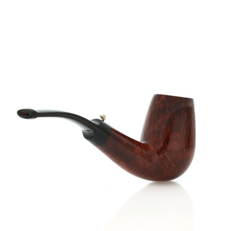 Pipa L'anatra, chimenea curvada, brezo natural, 1 huevo-L'Anatra