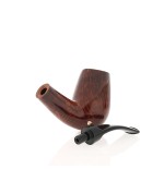 Pipe L'anatra shape bent chimney natural briar 1 egg-L'Anatra